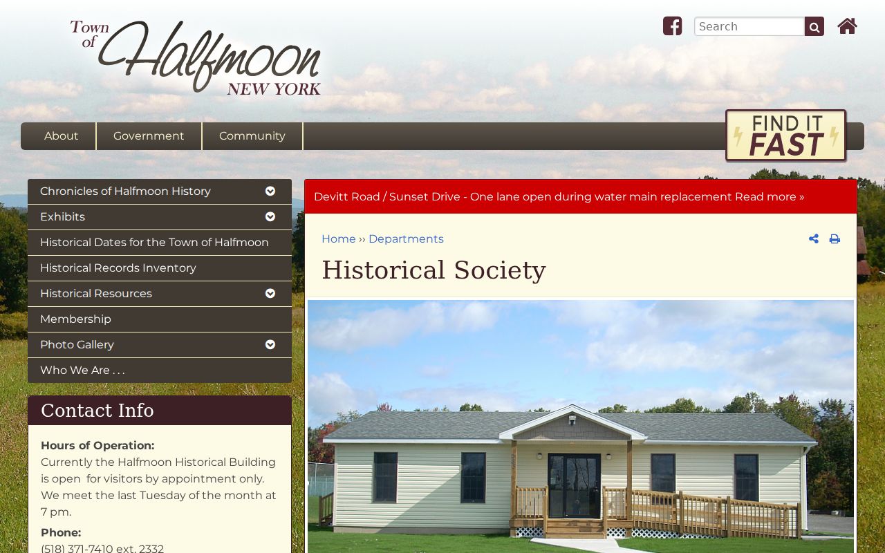 Halfmoon city directory Historical Society collection source