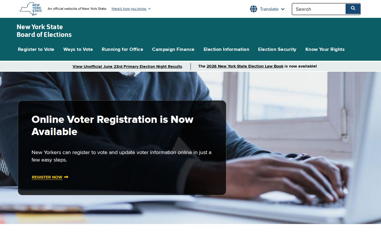 Halfmoon ZIP code New York voter registration and address-update gateway
